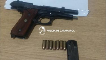 secuestraron un arma de fuego en los altos