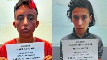 Acusadas. Abigail Páez y Magdalena Espósito Valenti están imputadas por el asesinato del niño de 5 años.