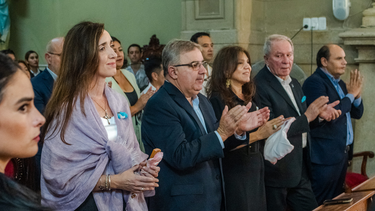 Victoria Villarruel estuvo el sábado en la provincia.&nbsp;