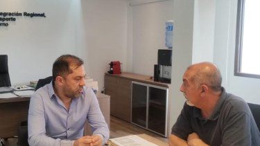 el concejal franklin medina de la libertad avanza se reunio con el ministro andrada