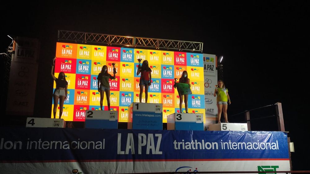 Tercera. Candela García subió al podio en sprint en Cat. 16 a 17 años.
