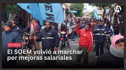 El SOEM volvió a marchar por mejoras salariales