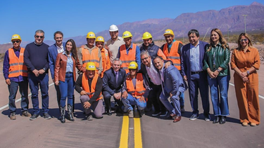 junto a fernandez, jalil inauguro la obra de reconstruccion de la ruta 3