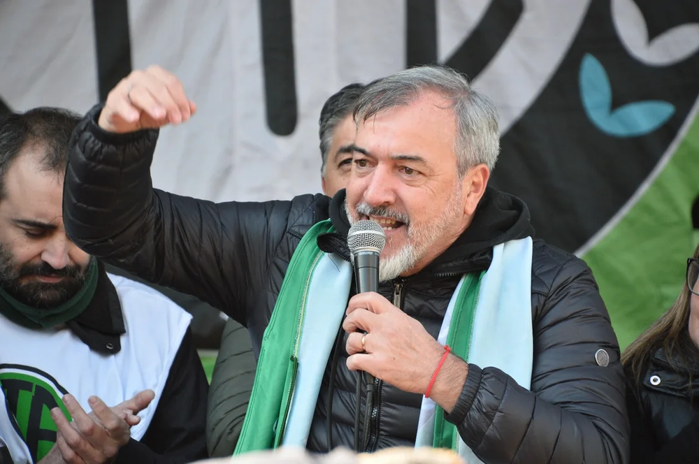 Secretario general de ATE nacional, Rodolfo Aguiar