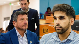 Cruces. Los legisladores Ledesma y Puente debatieron sobre el destino de los fondos y su colocación financiera. Cruces. Los legisladores Ledesma y Puente debatieron sobre el destino de los fondos y su colocación financiera.
