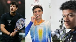 Agustín Tapia, Facundo Nieva Biza y Julián Gutiérrez, los tres deportistas catamarqueños ternados en los Premios Olimpia 2025. Agustín Tapia, Facundo Nieva Biza y Julián Gutiérrez, los tres deportistas catamarqueños ternados en los Premios Olimpia 2025.