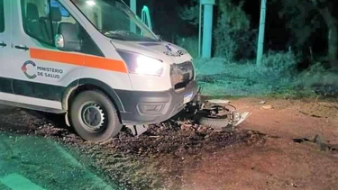 murio un motociclista que fue atropellado por una ambulancia