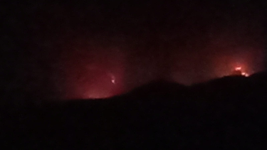 incendio forestal en el rodeo grande