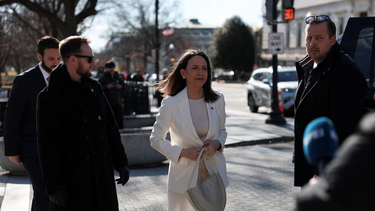 María Corina Machado llegó a la Casa Blanca para su reunión con Donald Trump.