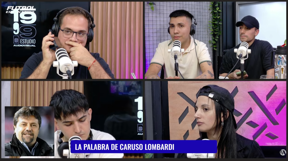 Caruso Lombardi durante la entrevista telefónica con el programa “Fútbol en Sintonía”, donde criticó el reconocimiento de AFA a Rosario Central.