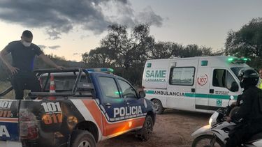 Procedimiento. La Policía y el SAMe en el lugar del hecho.