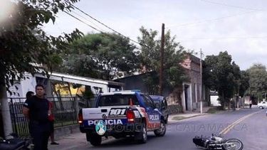 Un joven y un niño resultaron heridos en un derrape