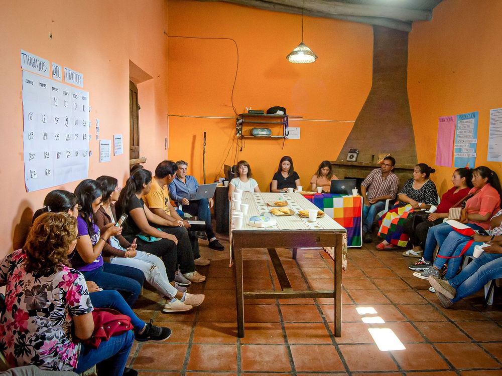 Reunión. En Santa maría.