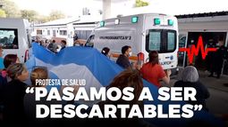 Protesta de salud: Pasamos a ser descartarles