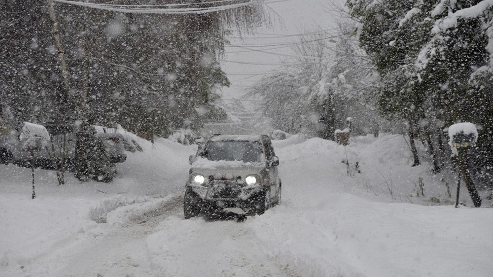Intensas nevadas en Bariloche