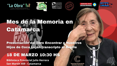 Presentación de la transcripción al braille del libro Encontrar a Nuestros Hijos
