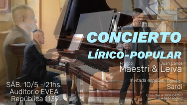 Concierto lírico popular con el dúo Franco Maestri y Juan Carlos Leiva
