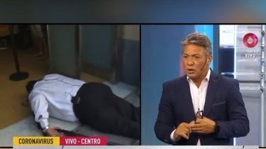 La descompensación del cronista Carlos Ferraro sucedió mientras se encontraba al aire el noticiero de Canal 9