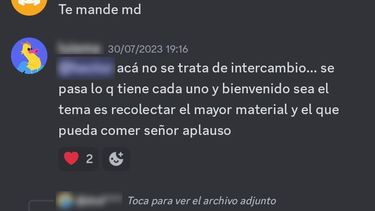 Grupos. Los usuarios se contactan a través de Telegram y Discord.