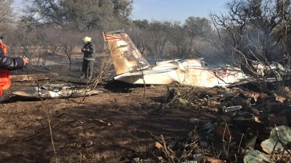 Accidente aereo en San Luis