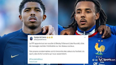 la federacion francesa de futbol le dio su apoyo a fofana y kounde