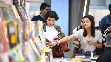 Pedro Saborido, en el primer día de la Feria del Libro de Catamarca
