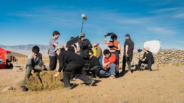 Laguna Blanca. Fue el primer destino de esta nueva etapa de filmación.