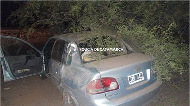 Volcó un auto en Tinogasta