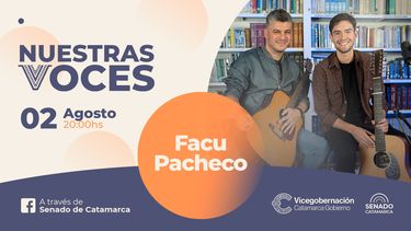 Facu Pacheco pone su voz en la séptima entrega de Nuestras Voces