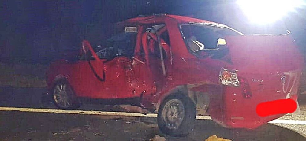 Tres mujeres que viajaban en un Fiat Palio murieron tras un choque sobre la Autovía 2 a la altura de Las Armas