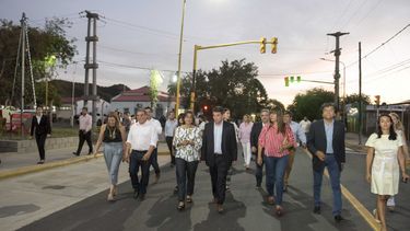 Corpacci inauguró obras en FM Esquiú