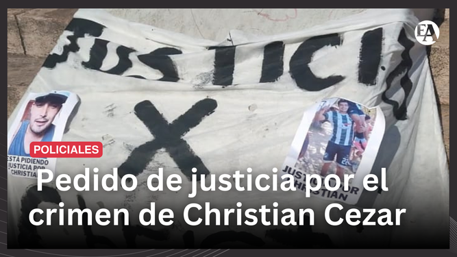 Pedido de justicia por el crimen de Christian Cezar