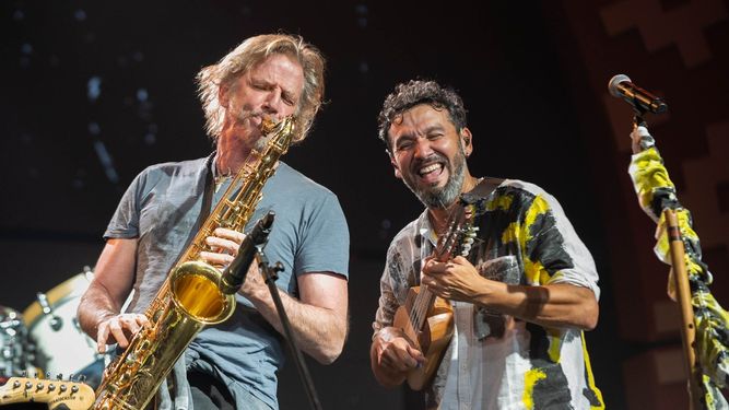 Los Tekis y Facundo Arana en la Fiesta del Poncho.&nbsp;