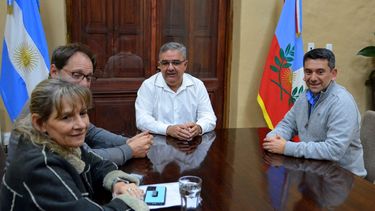 Raúl Jalil junto a Guillermo Ferreyra