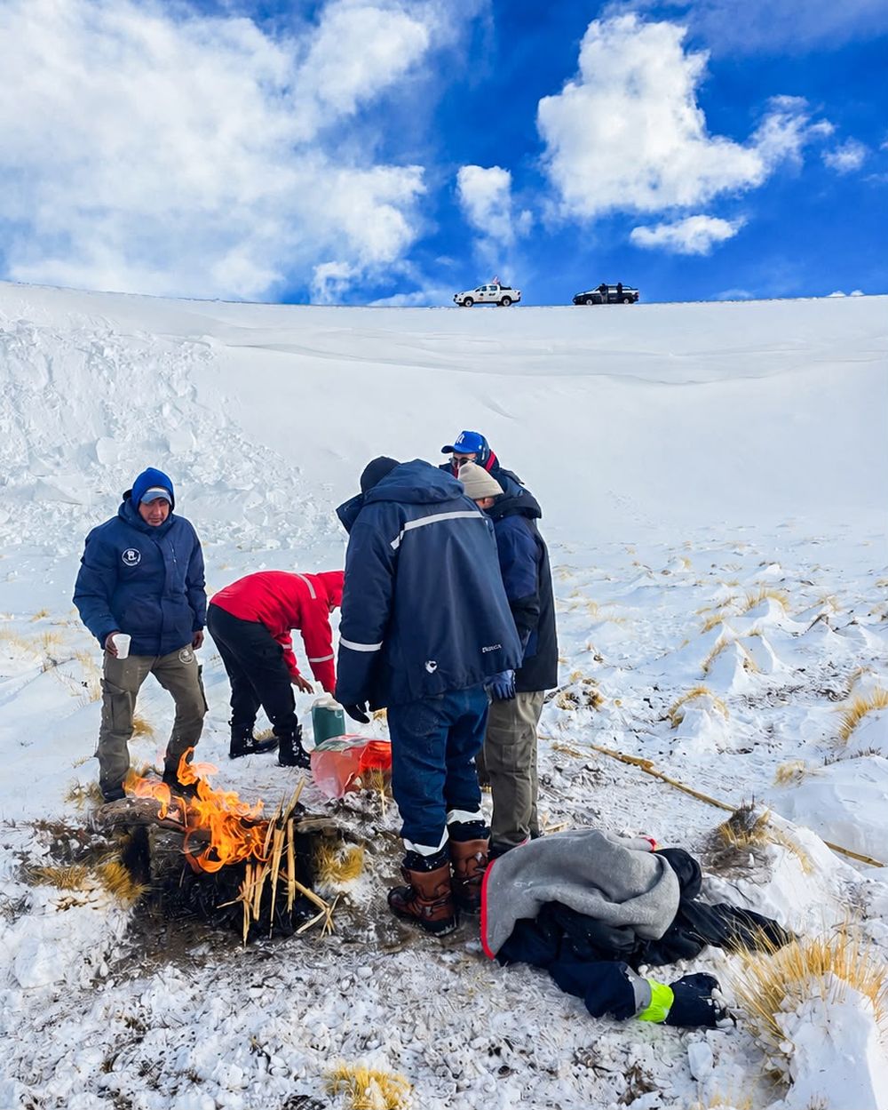 Un grupo de mineros pasó tres días en medio de lanieve y AOMA pide explicaciones