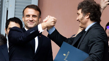 macron y su paso por argentina: no vi a maradona, no vi a messi, pero vi a milei
