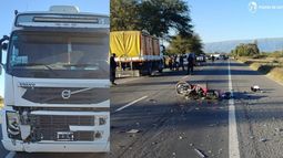 Desastre. La moto fue arrastrada aproximadamente 30 metros. Desastre. La moto fue arrastrada aproximadamente 30 metros.