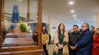Villarruel agradeció el cariño de la gente en el primer día de su visita
