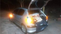 Trasladaba unos 180 kilos de carne en un automóvil