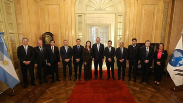 el vicegobernador dusso, presente junto a gobernadores en el encuentro organizado por cancilleria