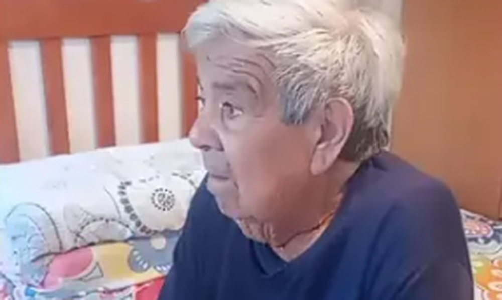 Don Cholo. Fue abandonado en La Rioja por su familia.