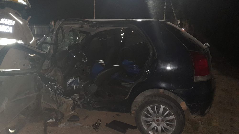 Desastre. Díaz Meléndez fue asistido en el Hospital de Santa María y derivado a la Capital.