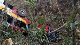 Al menos 17 muertos al caer un autobús a un precipicio en Brasil