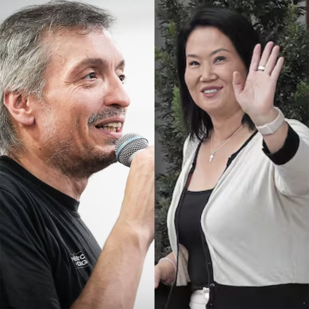 Herederos políticos. Máximo de su madre, Cristina Kirchner, Keiko Fujimori de su padre Alberto.