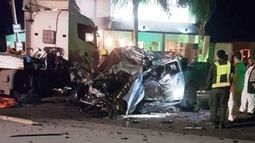 Seis integrantes de una familia murieron en un choque frontal