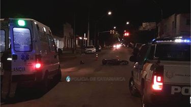Una embarazada protagonizó un accidente entre motos