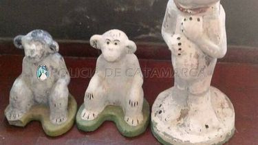 Arrestados por robar estatuas de jardín