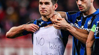 no a la guerra: el pedido de un futbolista ucraniano