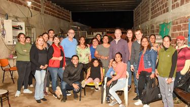 Fama, Manzi y Monti recorrieron comedores del circuito 7