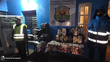 100 kilos de hojas de coca, en Paclín